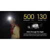 Nitecore NU30 – LED galvos žibintas 500 liumenų, USB įkrovimas, raudona šviesa