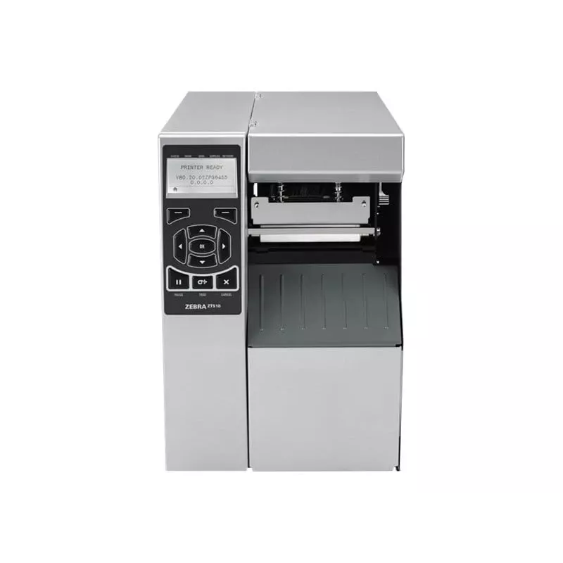 Etikečių spausdintuvas Zebra ZT510, terminis perdavimas, 203x203 DPI, 104 mm plotis, 305 mm/s, Ethernet, Bluetooth, LCD, pilkas