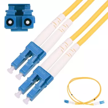 Extralink LC/UPC-LC/UPC vienmodis dupleksinis pataikinis laidas 1 m, G.652D, PVC, 3 mm