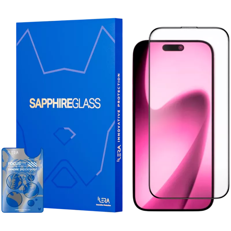 iLera Sapphire Ultra Glass 2.0, apsauginis stiklas iPhone 17 Air