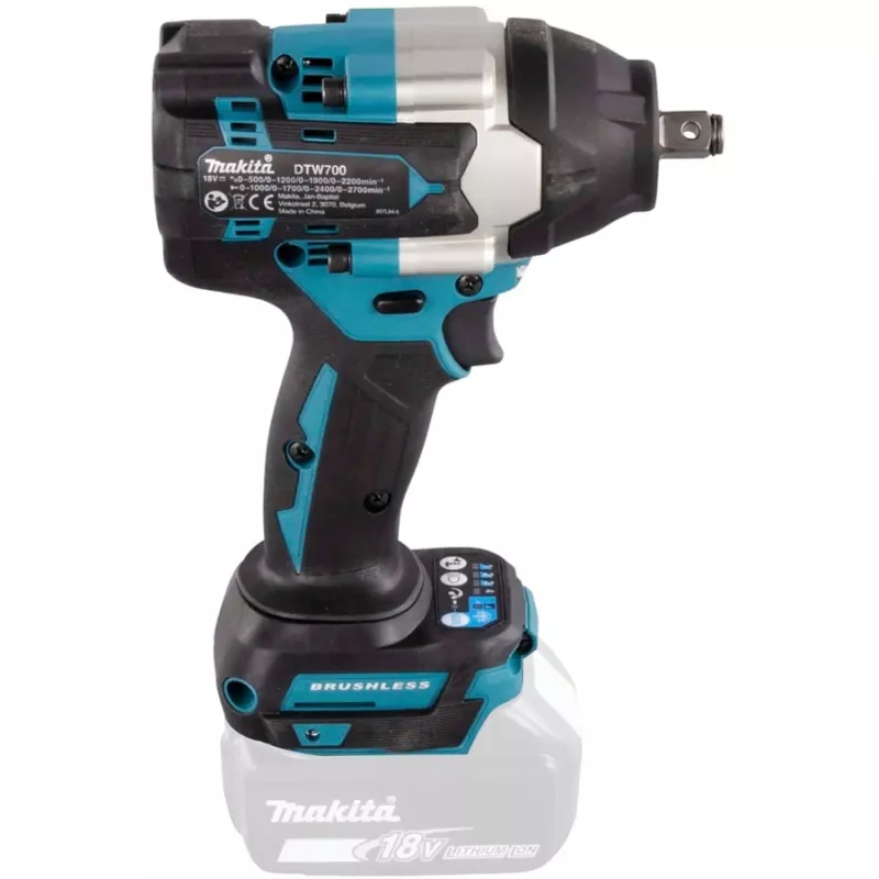 Makita DTW700Z elektrinis veržliaraktis 1/2 colio 2200 sūkių/min 700 N⋅m žalias