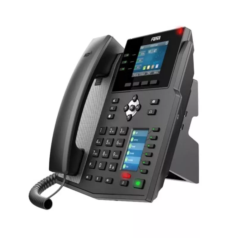 IP telefonas Fanvil X4U juodas 12 linijų LCD Wi-Fi laidinis ragelis