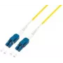 LogiLink Uniboot LWL Patchkabel, 2x LC-Duplex, OS2, 15,0 m platzsparende Patchlösung für Hochleistungsnetze, Faser: - 1 Stück (FP0UB15)