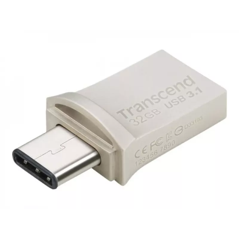 Transcend JetFlash 890 32GB USB atmintukas su dviem jungtimis