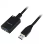 LogiLink 5,0 m USB 3.0 M/F ilginamasis kabelis USB 3.2 Gen 1 (3.1 Gen 1) juodas