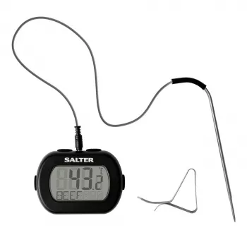 Termometras maistui Salter 515 BKCR, vandeniui atsparus, paliekamas gaminyje, skaitmeninis