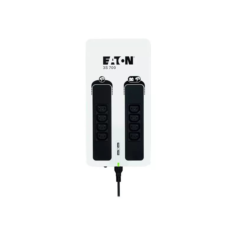 Eaton 3S700I nepertraukiamo maitinimo šaltinis (UPS) budėjimo režimo (Offline) 0,7 kVA 420 W 8 AC lizdai
