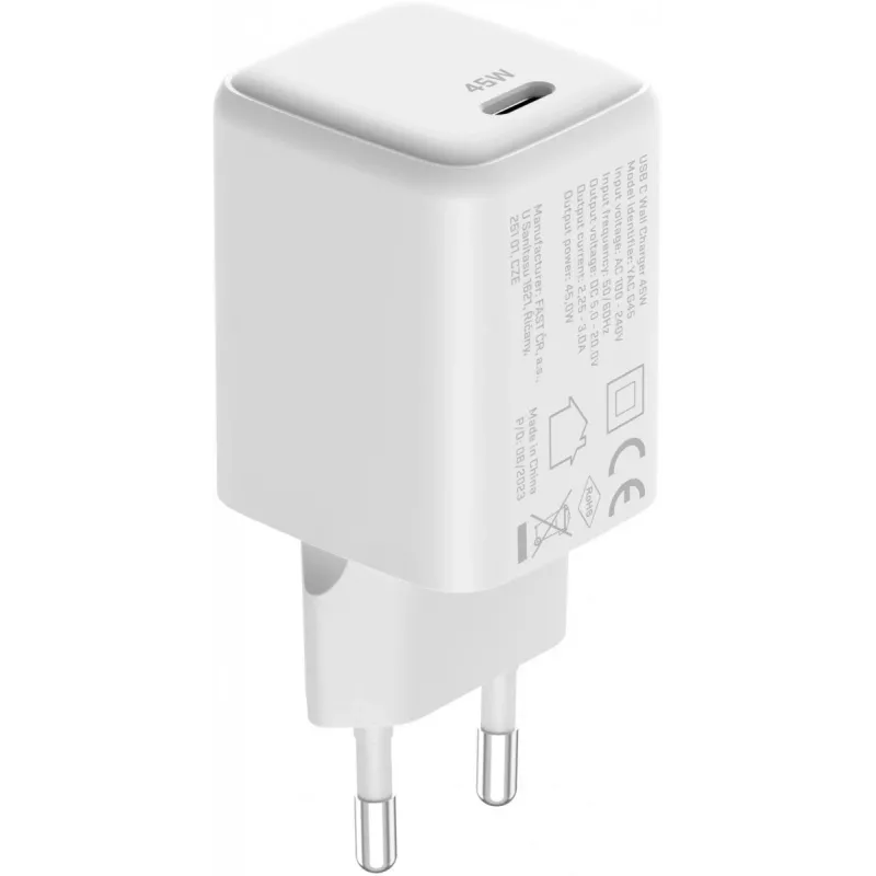 USB-C įkroviklis YENKEE G45 VOLT 45W Power Delivery 3.0, 3A išėjimas