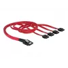 Delock SATA/SAS kabelis 4-Lane - SATA (mot.) į 36 PIN 4iMini MultiLane (vyr.) - 50 cm (83057)
