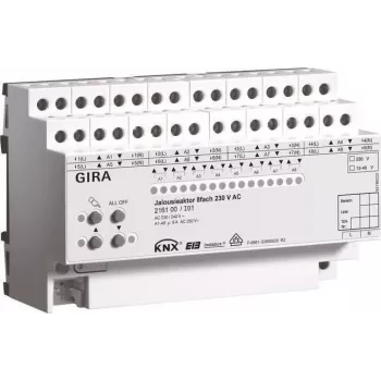 GIRA pavara 216100 KNX/EIB žaliuzių 8 kanalų 230V AC REG (216100)