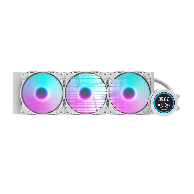 360 mm radiatoriaus komplektas Darkflash DN-D360 WHITE – skystas aušinimas procesoriui