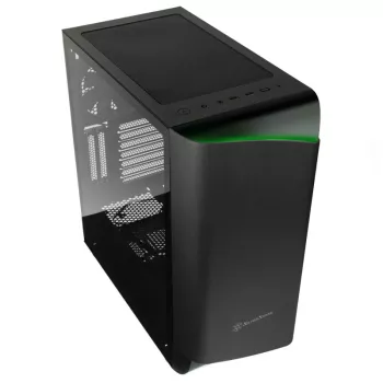 SilverStone Seta A1 Midi-Tower, grūdintas stiklas – juoda
