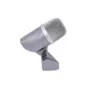 Instrumentinis mikrofonas Omnitronic 13030902 — laidinis XLR-3, 50–15000 Hz, -55 dB jautrumas, sidabrinis, DC maitinimas