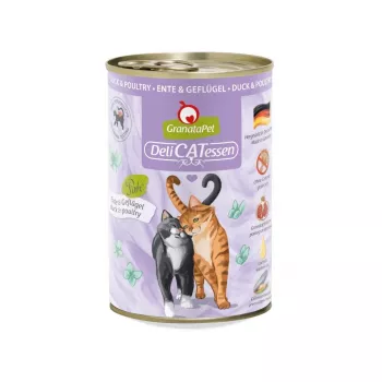 GRANATAPET DeliCATessen Antis ir paukštiena - šlapias kačių maistas - 400g