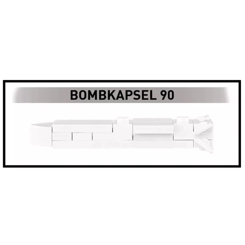 Konstruktorius Cobi Blocks Saab AJS 3 Viggen 911 dalių modelio rinkinys