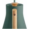 Elektrinis virdulys Fellow Stagg EKG PRO 1L, 1200W, žalia matinė, nerūdijantis plienas, medinė rankena, reguliuojama 40–100°C