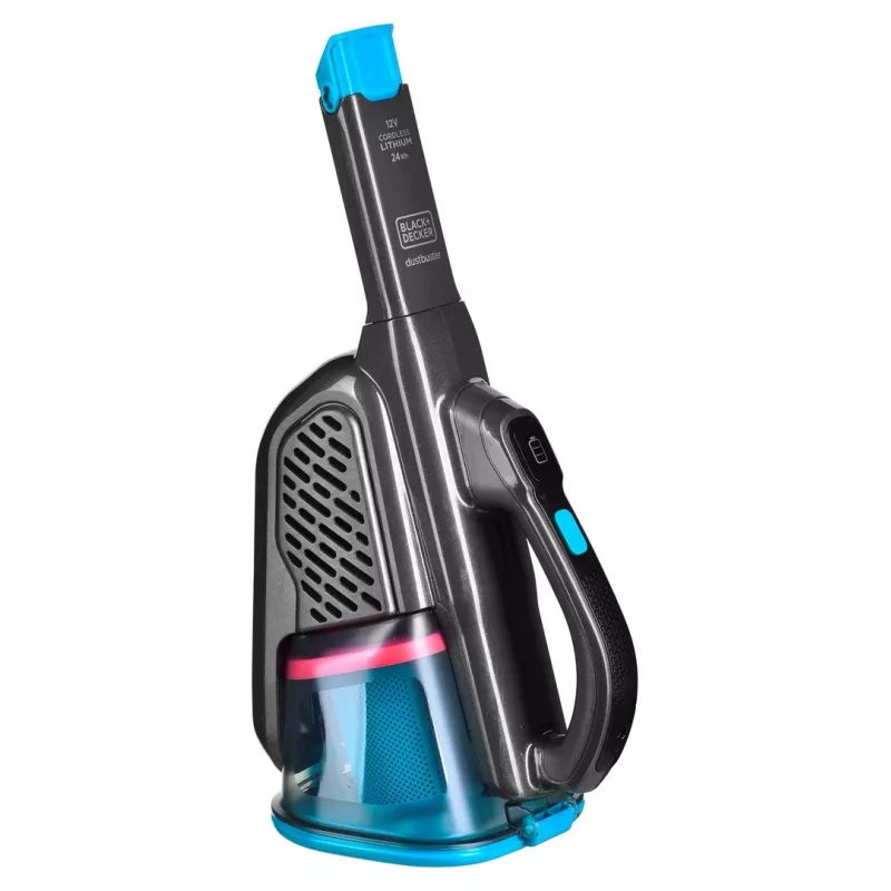Nešiojamasis dulkių siurblys Black & Decker BHHV320J, mėlynas, titano spalvos, be maišelio