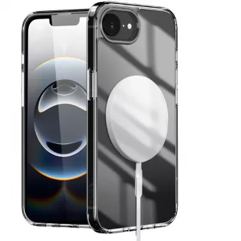 Nevox StyleShell SHOCKFlex - iPhone 16e/17e permatomas, suderinamas su MagSafe