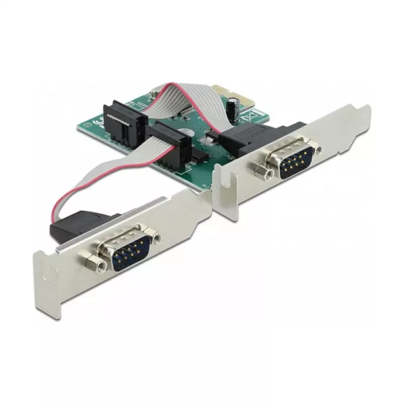 DeLOCK PCI Express x1 kortelė su 2 RS-232 nuosekliaisiais prievadais