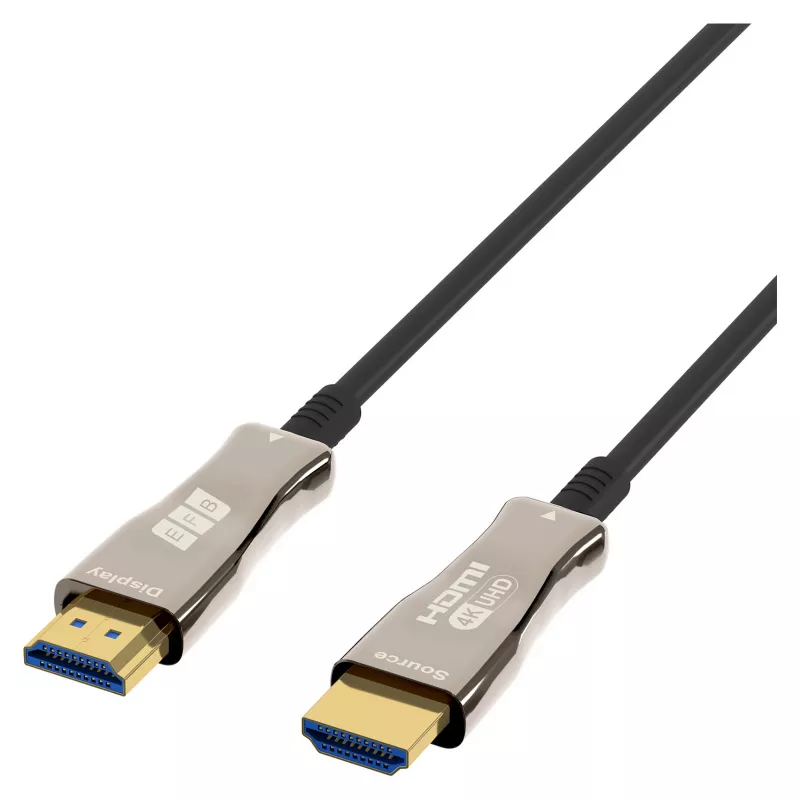 EFB Elektronik HDMI šviesolaidinis kabelis AOC Active 4K60Hz juodas - 50 m (HDMI-20-00010)