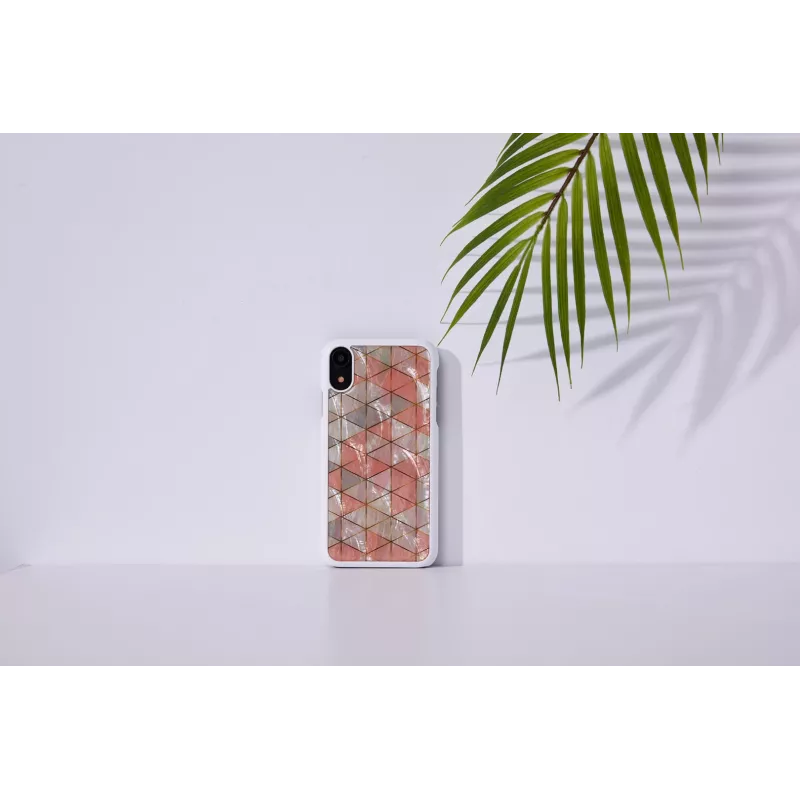 Dėklas „iKins“ iPhone XR – deimantinė balta apsauginė dėžutė