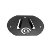 Stovas lenktynių vairui Asetek 40-035-0035001 – plieninis, juodas, 140×1,5×120 mm