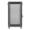 Stovimas serverio spintele LANBERG FF01-6022-23B, 22U, 600×1000 mm, juoda, perforuotos dureles
