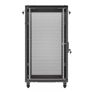 Stovimas serverio spintele LANBERG FF01-6022-23B, 22U, 600×1000 mm, juoda, perforuotos dureles