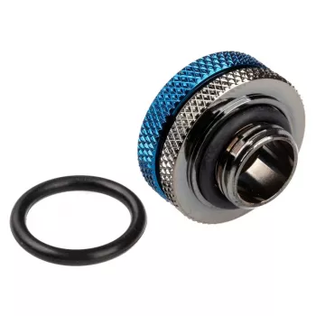 Bitspower Multi-Link Adapter G1/4 colio vyriškas į 16 mm išorinio skersmens kietą vamzdelį tiesus lizdas, blizgios juodos spalvos