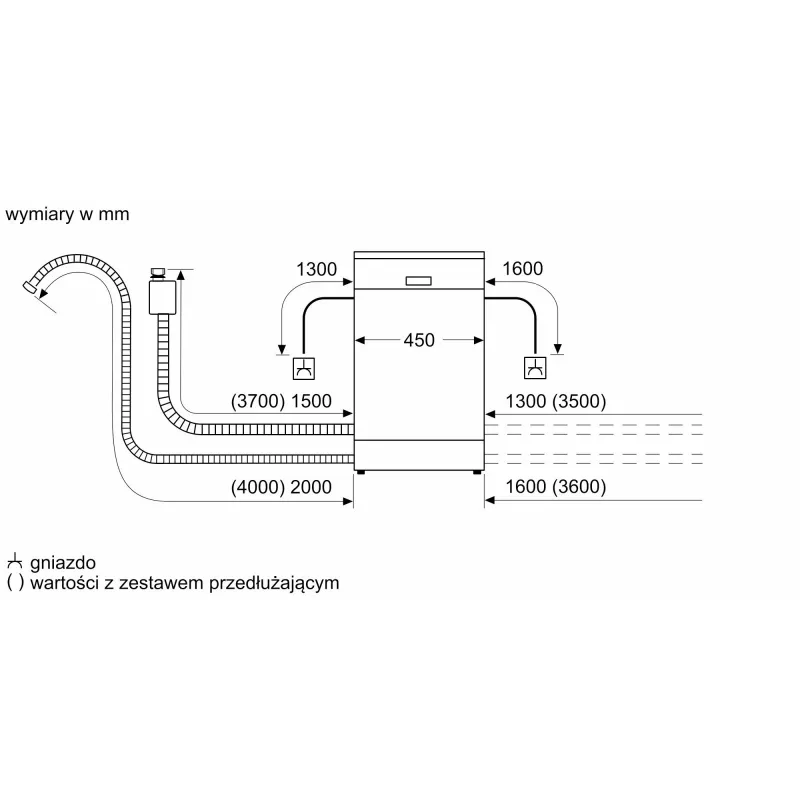 Bosch Serie 2 SPS2HKI42E indaplovė, laisvai pastatoma, 10 vietų