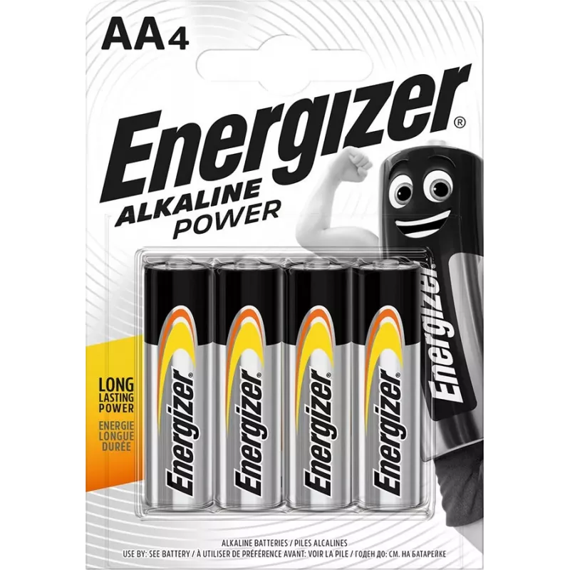 Šarminė AA baterija Energizer Classic 1.5V LR6 – 4 vnt., 50,5×14,5 mm, 23 g