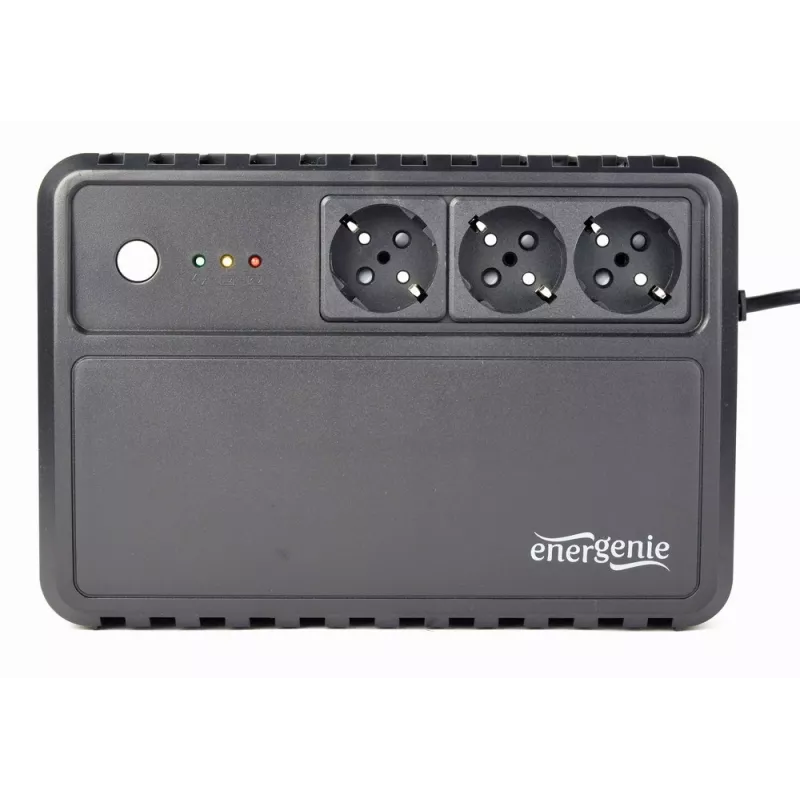 Nepertraukiamo maitinimo šaltinis Gembird EG-UPS-3SDT1000-01, linijinis-interaktyvus, 1 kVA / 600 W, 3 lizdai
