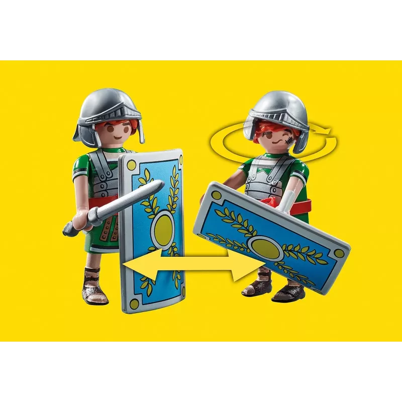 Playmobil 71268 Asterix: Edifis ir rūmų mūšis su veikiančia romėnų katapulta – figūrėlių rinkinys vaidmenų žaidimams