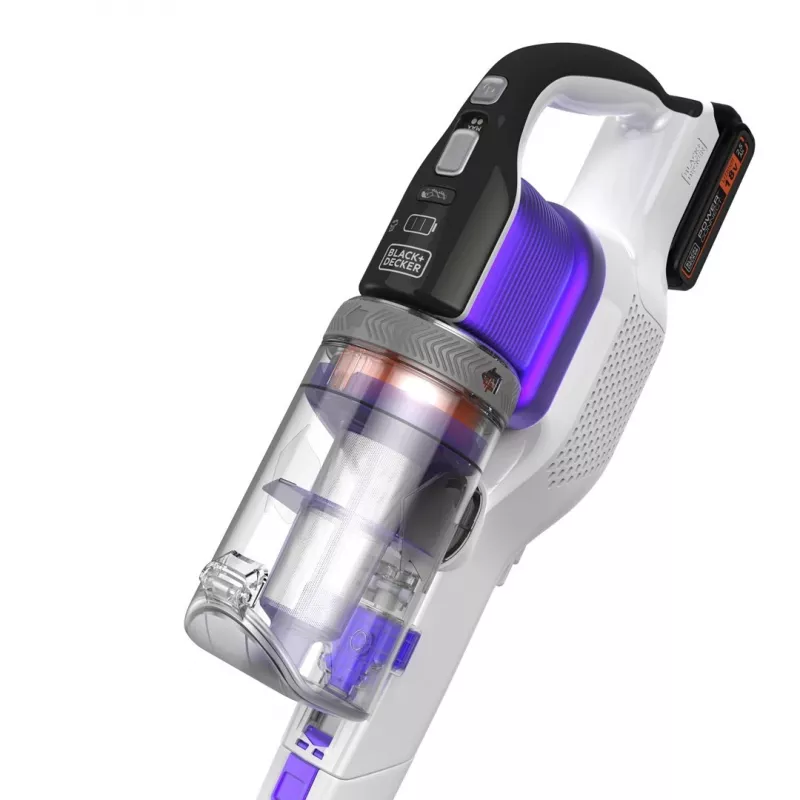 Black & Decker BHFEV1825CP belaidis dulkių siurblys 2-in-1, 2,5 Ah, baltas