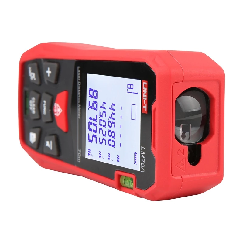 Lazerinis nuotolio matuoklis UNI-T LM70A – 70 m, 1 mm tikslumas