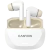 Ausinės CANYON HEXAGON 7 TWS ANC+ENC belaidžio įkrovimo balta smėlio spalvos