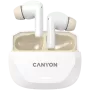 Ausinės CANYON HEXAGON 7 TWS ANC+ENC belaidžio įkrovimo balta smėlio spalvos