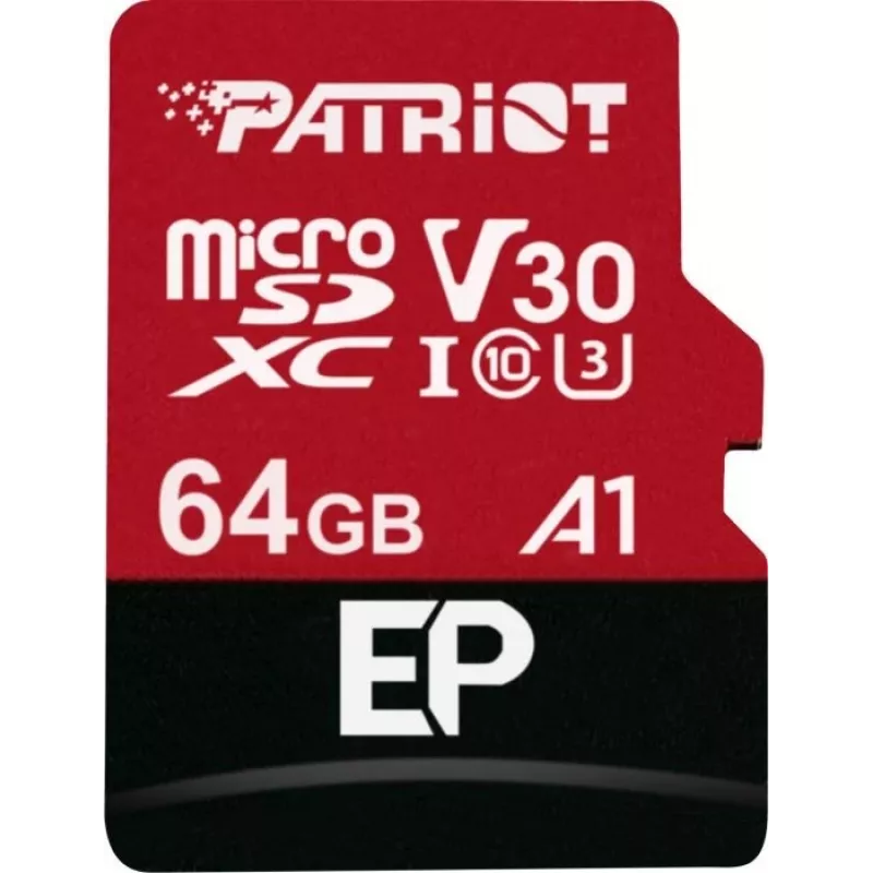 Patriot Memory PEF64GEP31MCX atminties kortelė 64 GB MicroSDXC Class 10