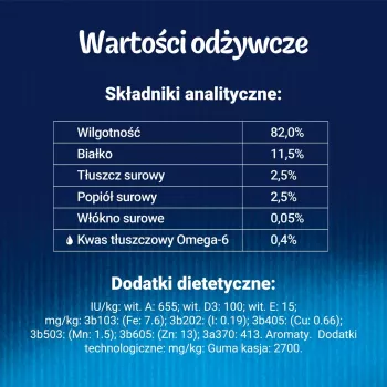 Šlapias kačių maistas Purina Nestlé FELIX Fantastic žuvies skoniai – tunas, lašiša, menkė, plekšnė, 12×85 g paketėliai