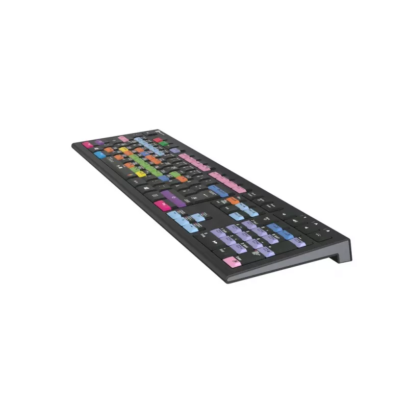 Klaviatūra Logickeyboard LKB-FLS-A2PC-DE Universal USB QWERTZ Vokiška Juoda