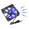 Kompiuterio korpuso ventiliatorius NoiseBlocker BlackSilentFan XE1 92 mm, 1500 aps./min., 17 dB, 50 m³/h, 4 V, juodas