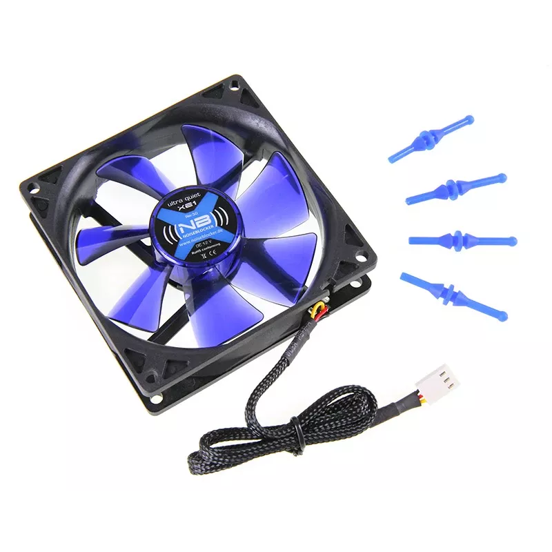Kompiuterio korpuso ventiliatorius NoiseBlocker BlackSilentFan XE1 92 mm, 1500 aps./min., 17 dB, 50 m³/h, 4 V, juodas