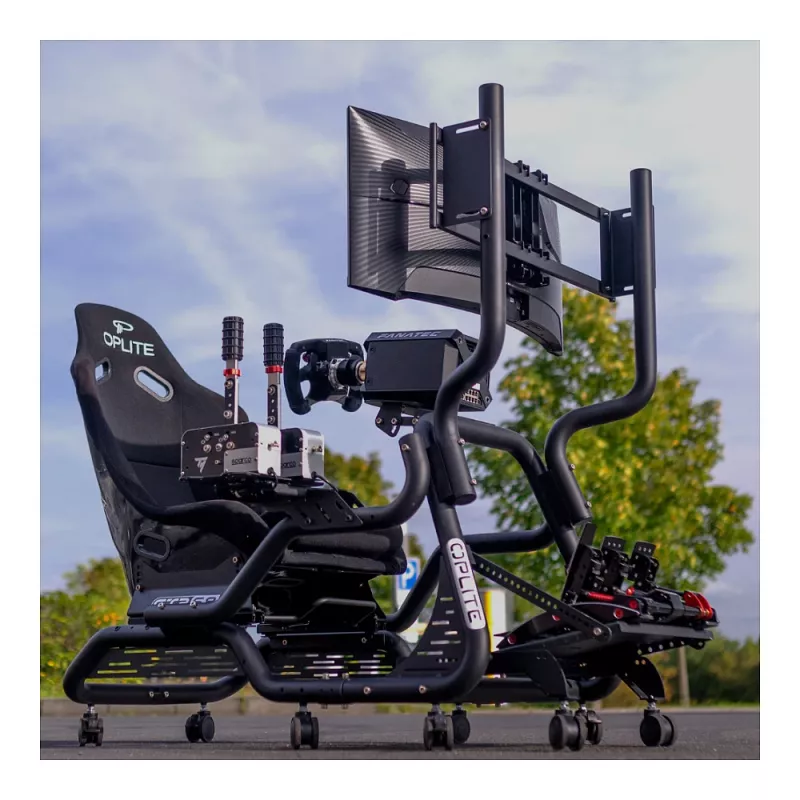 Oplite GTR S3/S8 stovas skrydžio simuliacijai, skirtas Thrustmaster ir Logitech įrenginiams