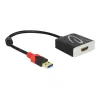 Vaizdo kabelio adapteris DeLOCK 62736 USB Type-A į HDMI 0,2 m Juoda