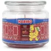 Kvepianti žvakė Haribo A2203 – apvali obuolių ir cinamono kvapo, raudona, 100 mm aukštis, 100 mm skersmuo, 300 g, stiklinėje