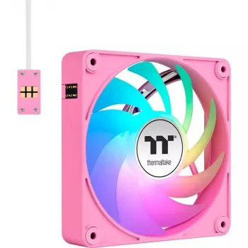 Thermaltake CT120 EX ARGB 120mm Rožiniai korpuso ventiliatoriai 3 vnt. pakuotė