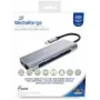 MEDIARANGE MRCS510 - USB 3.2 Gen 1 Type-C, USB 3.2 Gen 1 Type-A, USB 3.2 Gen 1 Type-C, 3840 x 2160 pikselių, SD/SDHC/SDXC, 5000 Mbit/s, sidabrinis