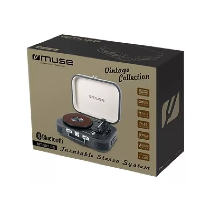 Patefonas Muse MT-201 DG Black