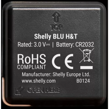 Shelly BLU H&T temperatūros ir drėgmės jutiklis (juodas)