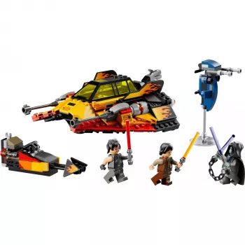 LEGO Star Wars Liepsnos greitaeigis 75414 sniego transporto priemonės rinkinys – 349 detalės, 3 minifigūrėlės, nuo 7 metų